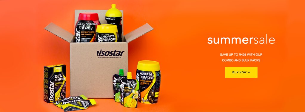 TiffanyKeep's tweet photo. Big deals happening at https://t.co/bJ4pxpJJzr Go check them out and #fuelyourpassion  @IsostarZA 🚲💨 https://t.co/lNGGpa9glh
