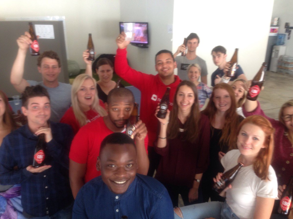 KateCoulson1's tweet photo. @ZomatoSA doing an awesome #BeerDropOff at @WeAreUtopia! what an epic way to end the week! @laninthecity https://t.co/mrFZwQPym0