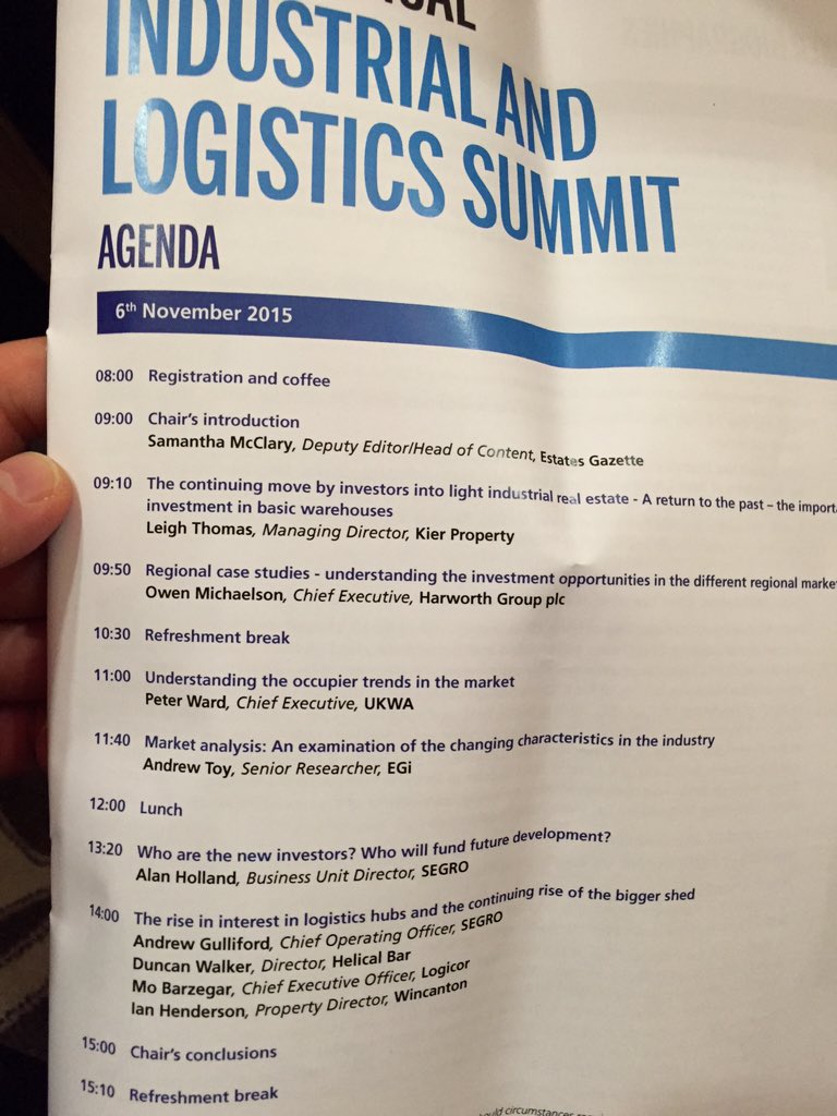 shedagent1's tweet photo. Sitting next to @DonChancerygate but we can't speak as @Logicor_EU @SEGROplc on stage #EGINDUSTRIALLOGISTICSSUMMIT 🤐 https://t.co/8EV7YRfNEo