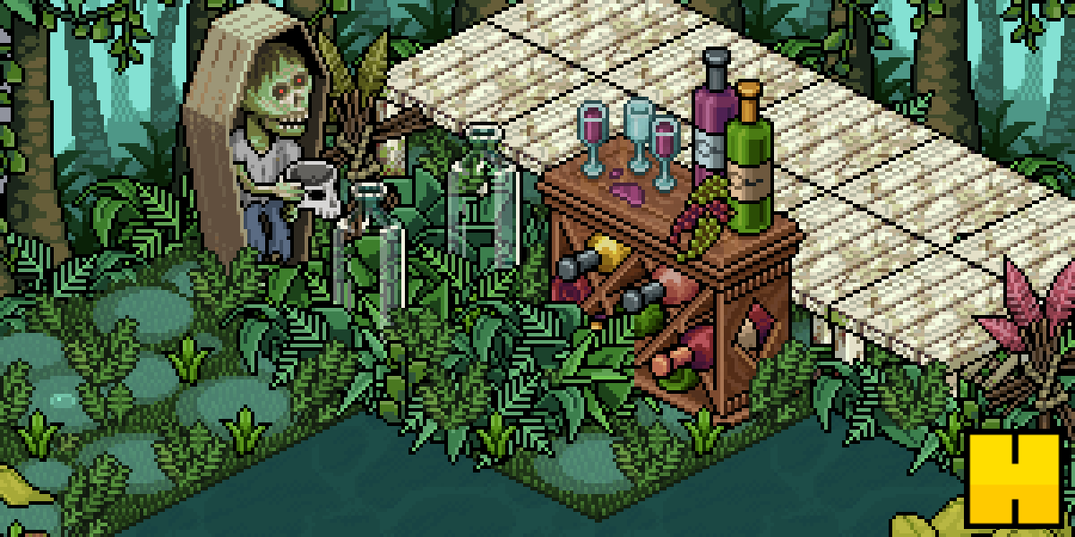Habbo's tweet image. Here's an uber-cool rare from the #CosyKitchen line - check it out in the Catalogue NOW: hab.bo/1MMENF0
