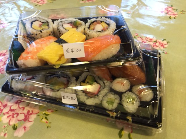 We're now selling sushi to takeaway on Thursdays and Fridays, freshly made in the deli. An authentic taste of Japan!