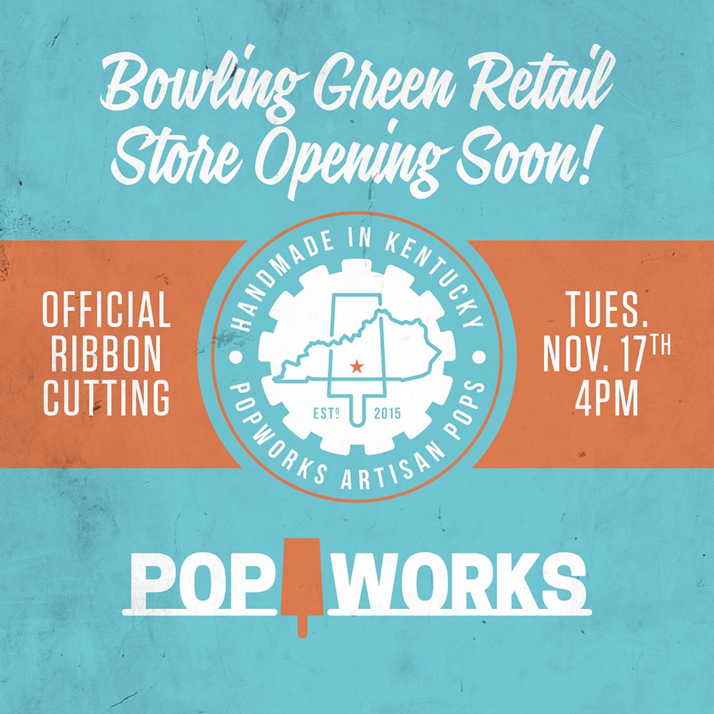 ThePopWorks's tweet photo. #PopWorksFans Join us Tues. Nov. 17 @ 4PM for a @BGChamber Ribbon Cutting at 1640 Scottsville Rd. #PopWorksRetail https://t.co/u8Ho2Yq6wD