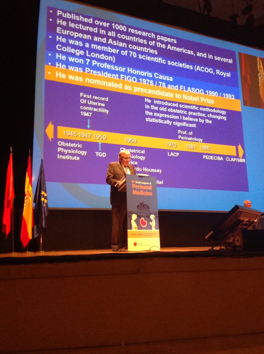 WCPM15's tweet photo. Caldeyro-Barcia, cofounder of the Journal of Perinatal Medicine, 7 Honoris Causa, Nobel Precandidate... #12wcpm2015 https://t.co/s8JFo5Chjt