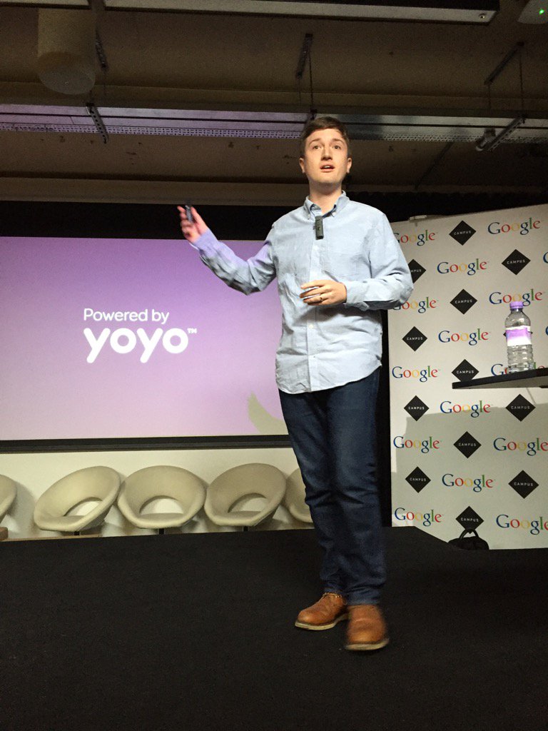 AlainFalys's tweet image. Our @tomhut introducing 'Powered by Yoyo' API and SDK #yoyoplay @google campus @yoyowallet @yoyoengineering