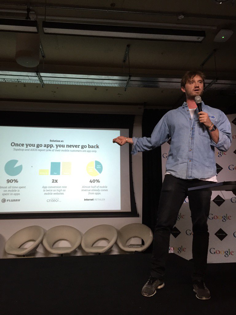 AlainFalys's tweet image. POQ co-founder @MichaelLangguth on app commerce the smart way #yoyoplay @yoyowallet @google campus