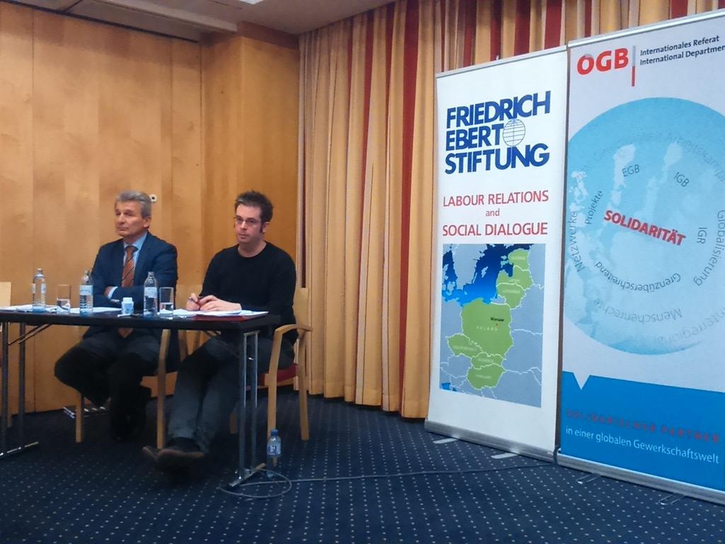 miroslavhajnos's tweet photo. Attending #CEYTUN conference by @oegb_at and @FESonline in Vienna. https://t.co/FdRPVW4t3V