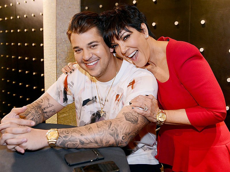            ( \ \ ) Rob Kardashian Wishes \Beautiful Mama\ Kris Jenner a Happy Birthday  