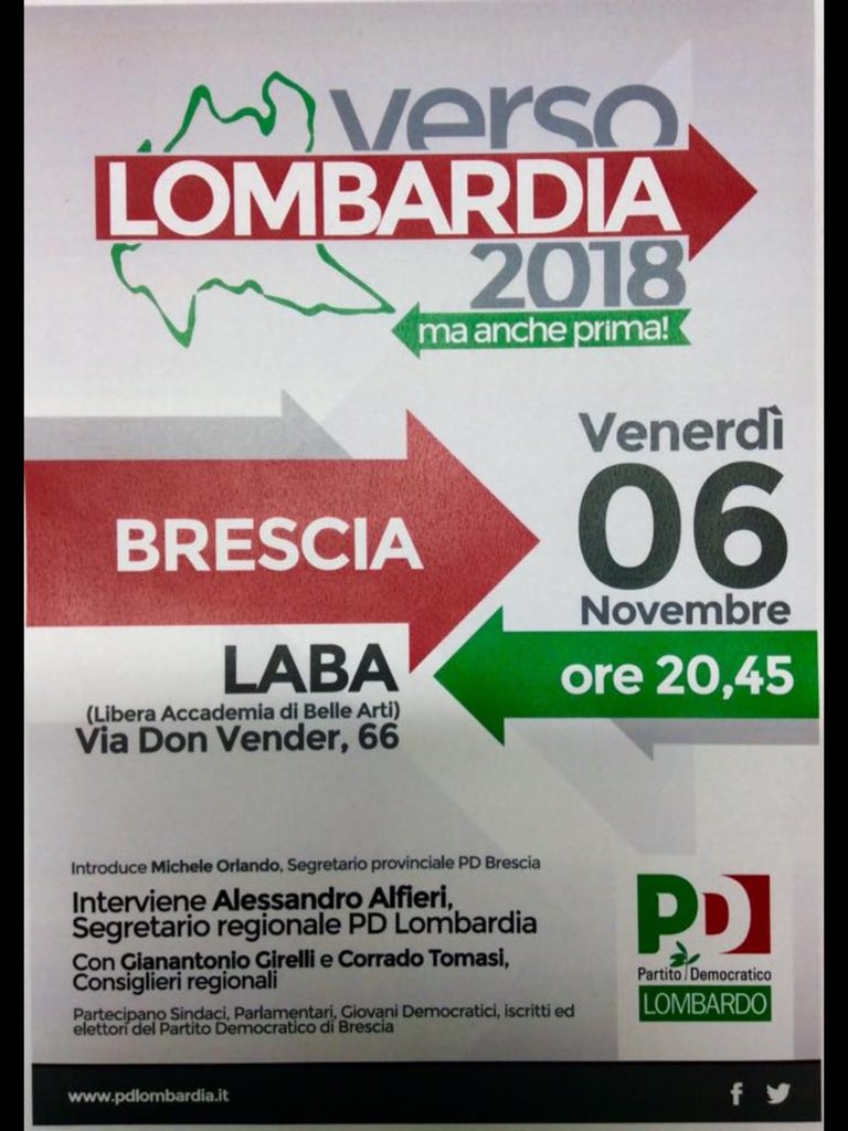 Manca poco all'inizio.. #lombardia2018 #ancheprima <a href="/giannigirelli/">Gian Antonio Girelli</a>