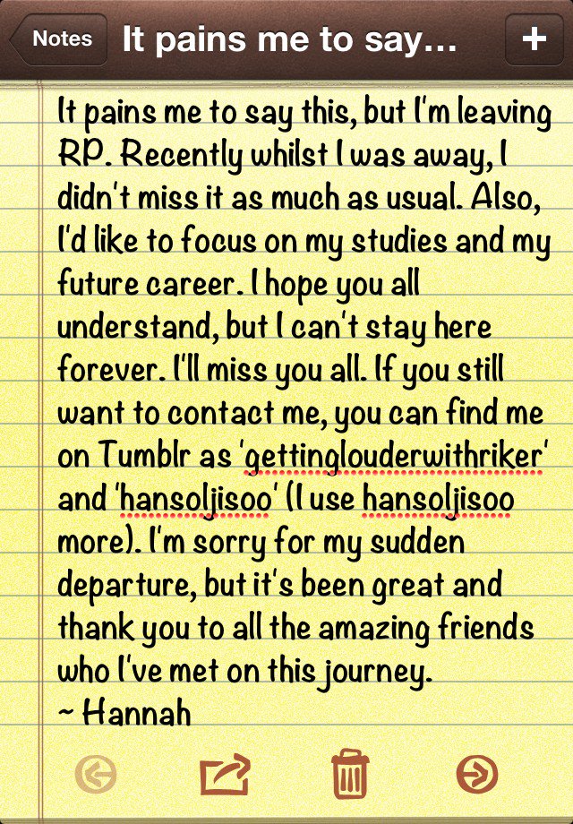 ||. I'm so sorry, but there are some serious personal issues behind this decision too.