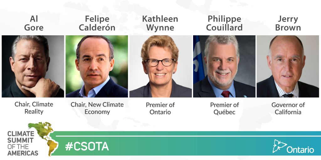 Kathleen_Wynne's tweet photo. This spring, Ontario hosted #CSOTA to work with North American subnational governments to fight #climatechange. https://t.co/GIrR9DRk9y