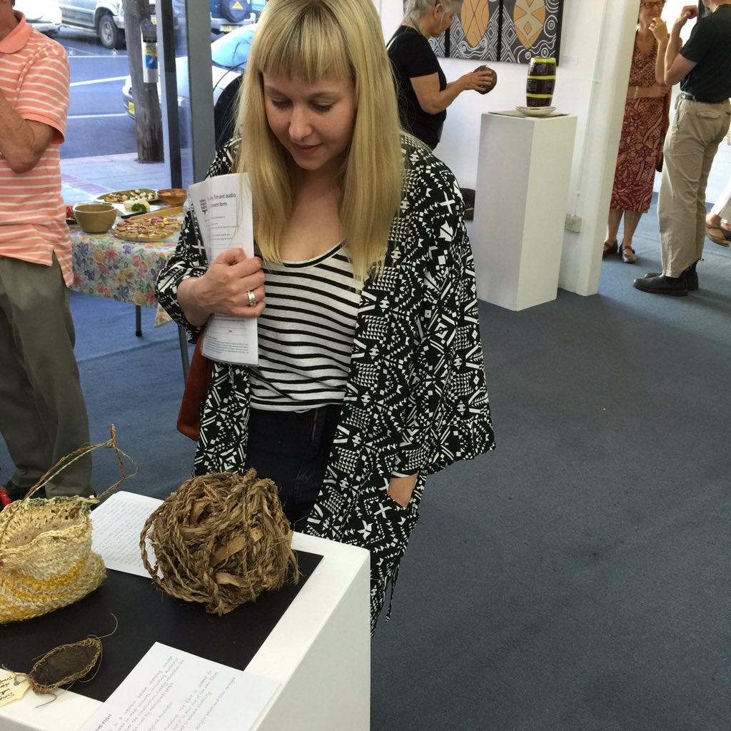 JayArthur9's tweet photo. @LilyWithycombe looking at the beautiful works on show at the Roxy Gallery #NMAEncounters @nma https://t.co/XIbqYbXjTR