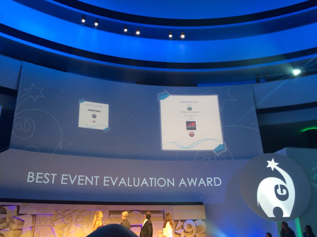 jlhague's tweet photo. Congrats @GPJ_EMEA for winning Best Evaluation Award at #EuBea15 #eventprofs https://t.co/p6k3QBZa2l