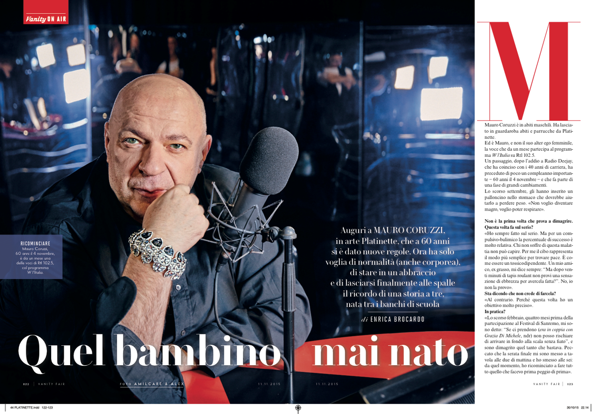 L'intervista a Mauro Plati Coruzzi su <a href="/VanityFairIt/">Vanity Fair Italia</a> la (mia) seconda di una lunga serie spero <a href="/mauroplati/">Mauro Plati Coruzzi</a> <a href="/rtl1025/">RTL 102.5</a>