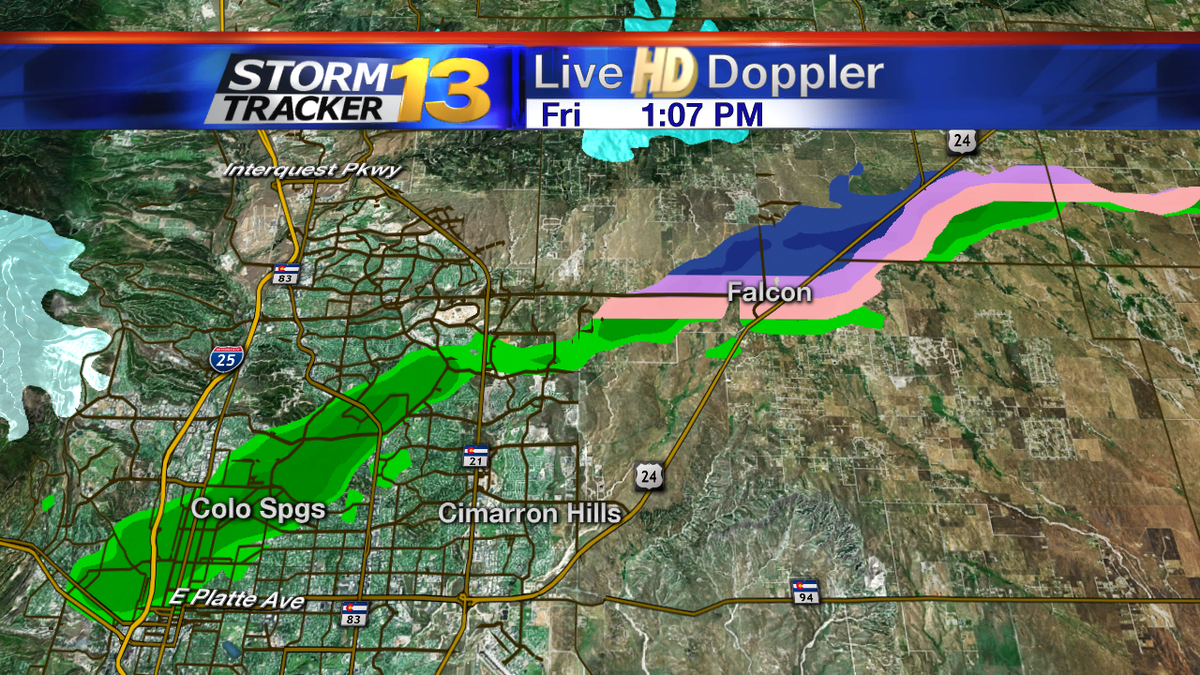 Doppler Live HD Doppler radar indicates some pockets of light rain in