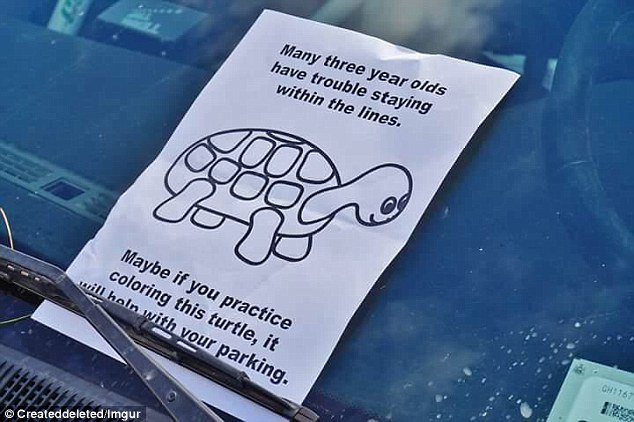 Daily_MailUS's tweet photo. Parking vigilante tries to save parking spaces one coloring sheet at a time https://t.co/MRUB7y4ZFC https://t.co/vxSrdK7XM3