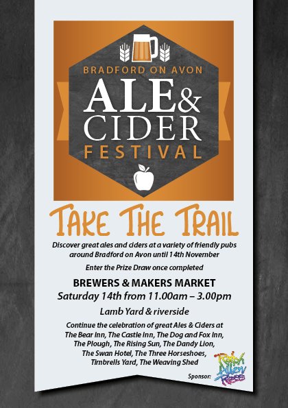 AleCiderFestBoA's tweet photo. @CAMRA_Official @caskmarque @BBCWiltshire @WesternDaily @WiltsTG @BoATourism @VisitWiltshire #Trail #Brewers - 14Nov https://t.co/914GmmeK4N