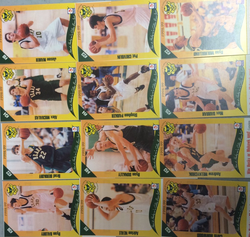 Look what <a href="/BearsandPandas/">UAlberta Golden Bears & Pandas</a> brought by <a href="/melazerte/">M.E. LaZerte</a> career day today- 1999 <a href="/CIS_SIC/">Cissic Amir</a> silver squad #stillhurts #noNick?
