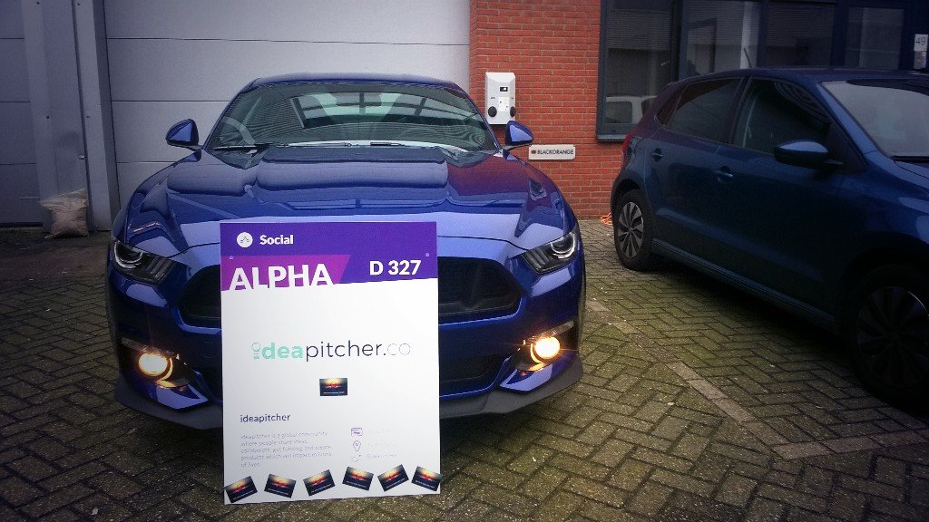ideapitcher's tweet image. What a nice surprise back at the office! @fordnl #websummit we will #gofurther #pitching @fordmustang