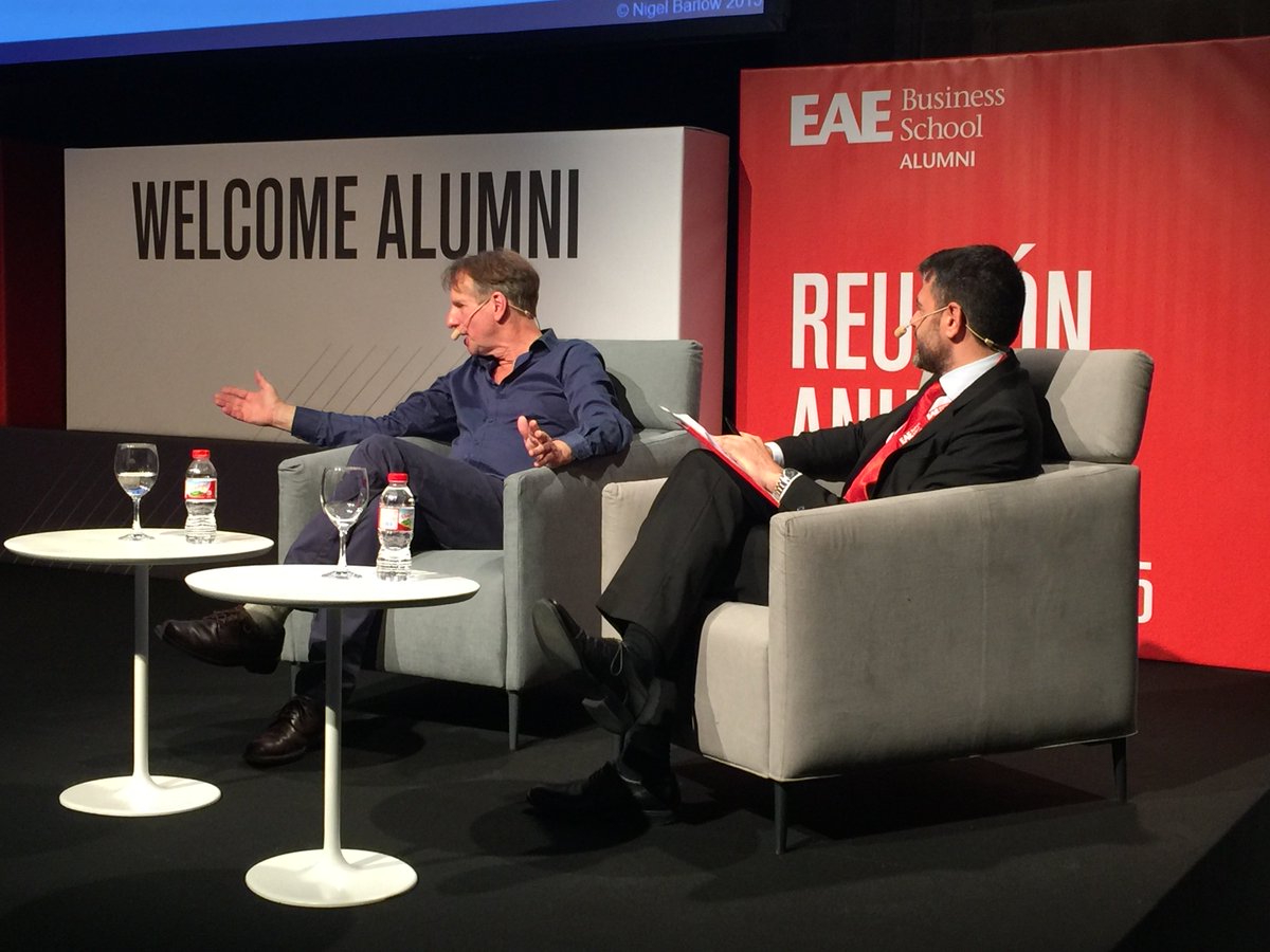 EAE_B_School's tweet photo. Thank you very much, @Nigelmaybarlow, ¡fantástica ponencia! #alumnieae15 #EAE #sumaEAE https://t.co/p0cKb6vIok