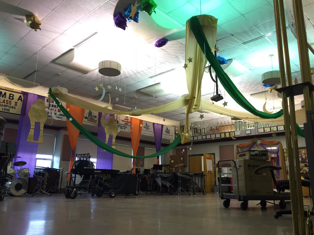 LenapeBand's tweet photo. Band room decorated for nationals!!! https://t.co/PkYEY0Phld