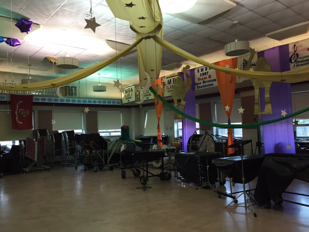 LenapeBand's tweet photo. Band room decorated for nationals!!! https://t.co/PkYEY0Phld