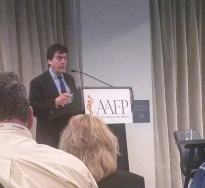 RyanKauffmanMD's tweet photo. Kevin Burke talking about the Primary Care Caucus.  Go to Speak Out and ask your representative to join.  #AAFPSLC https://t.co/lDEr0hvbDZ