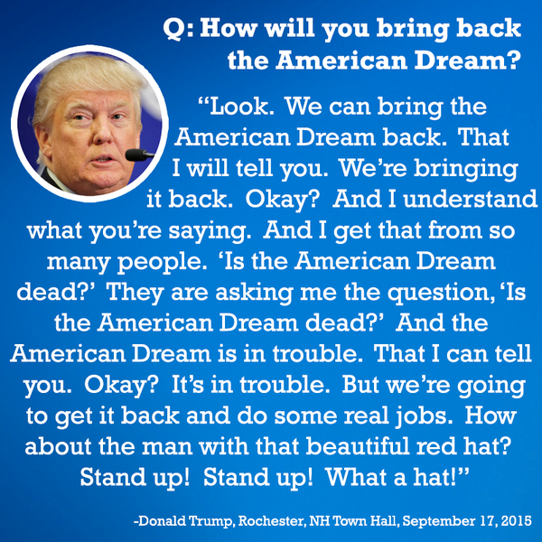 student essays donald trump