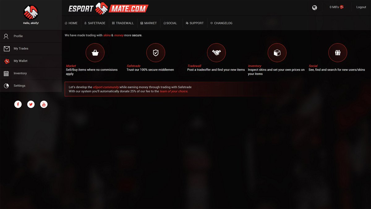 Esportmate's tweet photo. Our new design! Welcome inside! #ESM8 #CSGOskins #CSGOmarket #NOcomissions https://t.co/HQOUIIPXxC