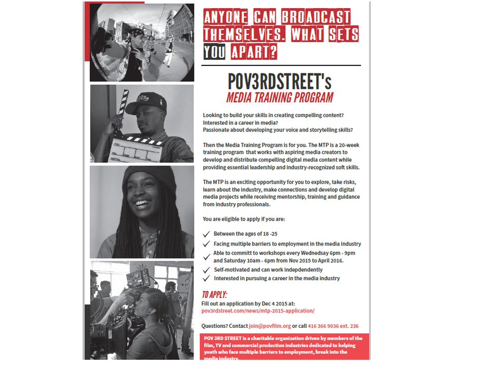 povfilm's tweet photo. @RuledTO Our deadline for accepting applications has been extended from Nov 9th to Dec 4th 2015. https://t.co/DPBqE8kl3Y