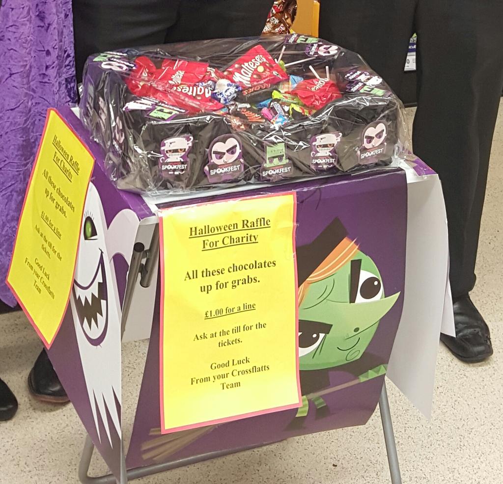 Well done to the crossflatts team we raised £74 on there Halloween raffle.<a href="/DomCarey1/">Dominic Carey</a> <a href="/bobiesbird/">Irene Marie</a> <a href="/Crossflats2349/">Crossflats Express</a> @