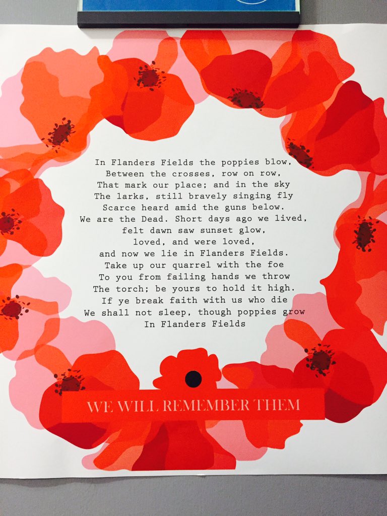 7Claralou's tweet photo. @PoppyLegion @walbottlecampus Team Humanities wearing their poppies with pride!! #poppyselfie https://t.co/IDWqIrIPGw