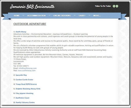 65 Things To Do while visiting NE Scotland - book online at jomarnic.com  - see bit.ly/1cn4R8X