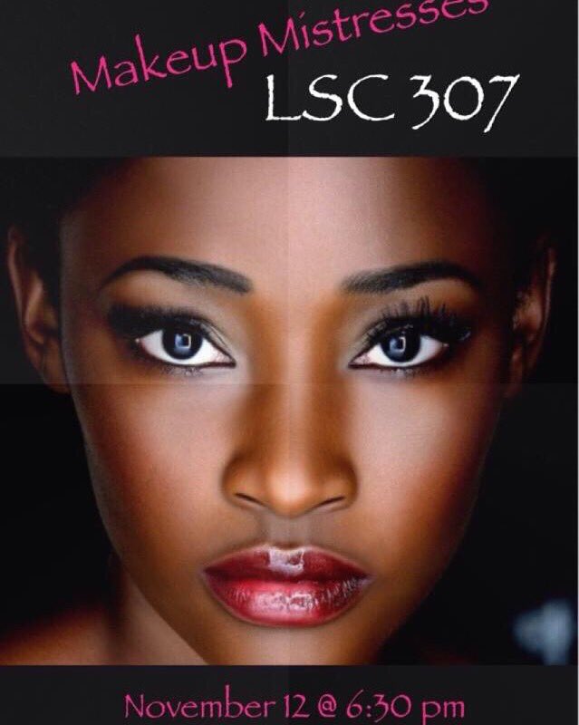 SHSU_BA's tweet photo. #SHSU #SHSU19 Make-Up Mistress LSC 307 NOV. 12 https://t.co/ul31efQnQN