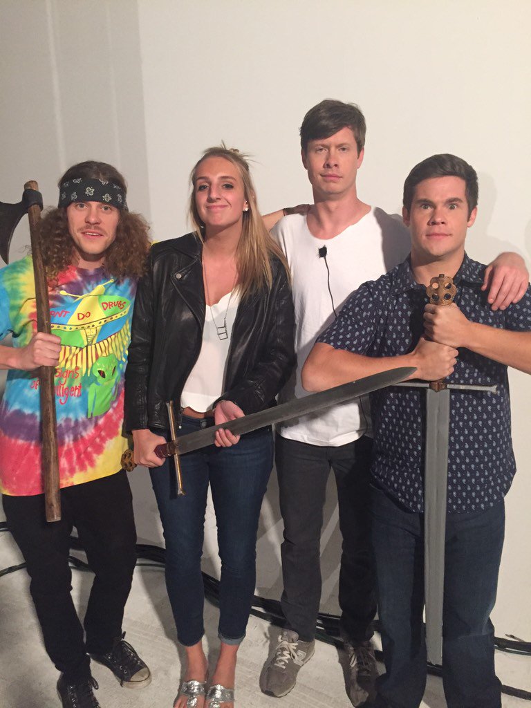KatieBBailey's tweet photo. Thanks @ETHSfoundation @WorkaholicsCC @ders808 for a fun night on set - @DaSamBailey @abby_bailey https://t.co/bqqmqbw35o
