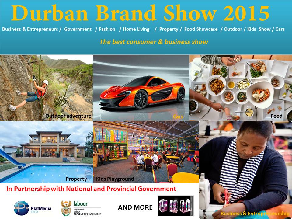 BrandShowDBN's tweet photo. Visit the Durban Brand Show on the 10th to 12th of December 2015 at Moses Mabhida Park #BrandShow https://t.co/xmivetwRGw