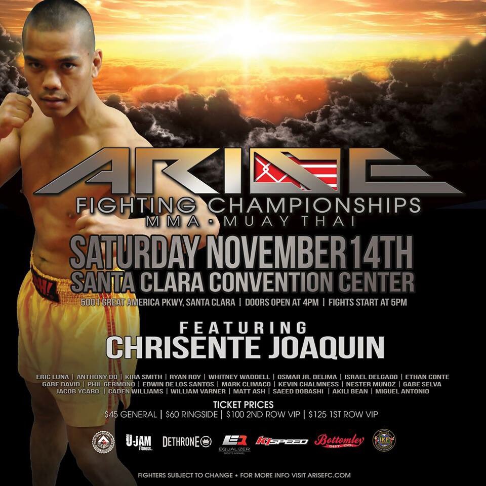 CungLeMMA's tweet photo. Smash Fight Team's Chrisente Joaquin &amp; Edwin DeLos Santos return to the ring Nov. 14th! Pls come support the team! https://t.co/6a5tKZSTR5