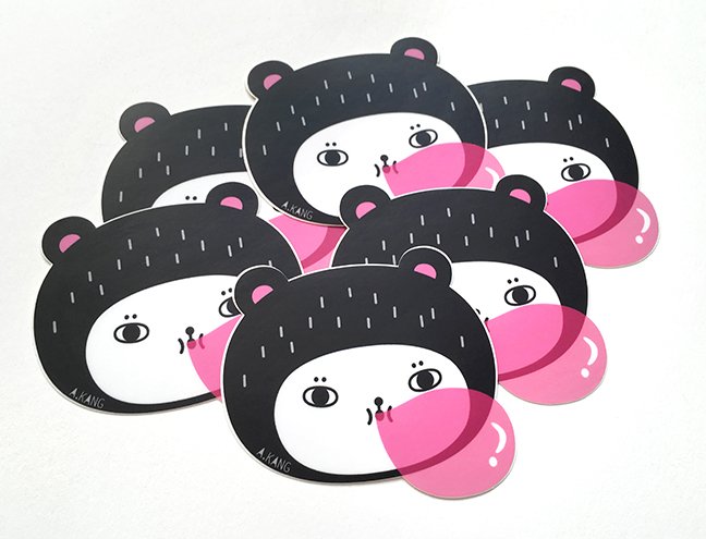 harlow_bear's tweet photo. Packing stickers for my online shop launching next week! #bubblgum #candy #stickers https://t.co/GJ61CLelSr
