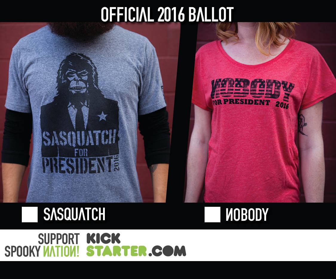 SpookyNation's tweet image. WHICH ONE! Who do think is the best choice to vote 2016? kickstarter.com/projects/77782… #SpookyNation
