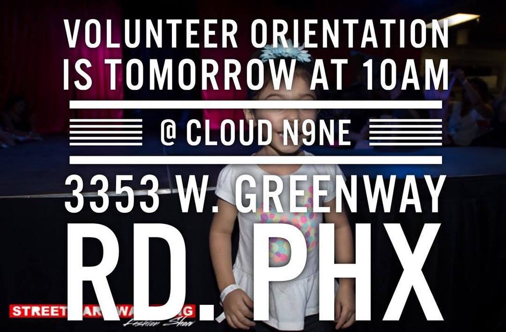 SAWSHW's tweet image. Don't forget. VOLUNTEER ORIENTATION IS TOMORROW AT 10AM. #volunteer #fashionshow #phoenixf… ift.tt/1kfCnSQ
