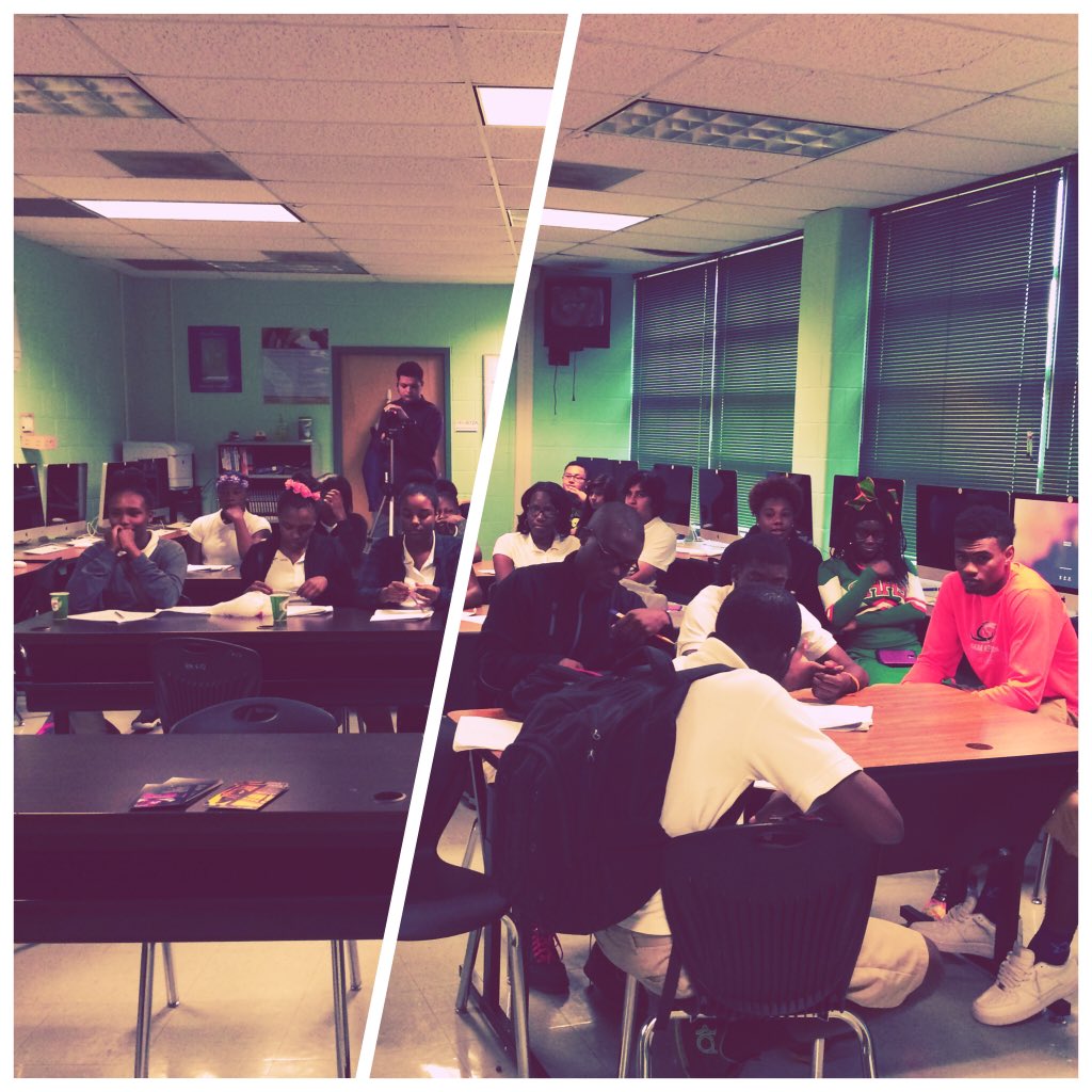 Had a blast speaking to the teens at my alma mater. Very intelligent and outspoken bunch of students! #samhoustonsa
