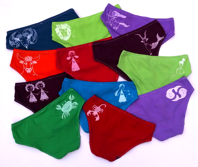 laraeastburn's tweet photo. Get your Zodiac on ... and your Zodiac on your undies! From my favorite upcycler @KoriJock  https://t.co/lxFqy2vcxr https://t.co/36MFkvMulQ