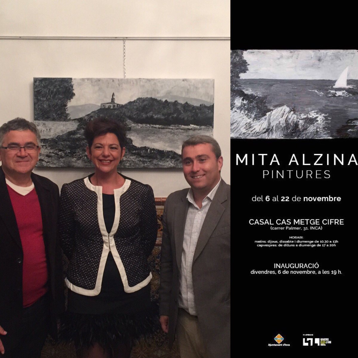 incaciutat's tweet photo. Inauguració de l’exposició de Mita Alzina #3FiresInca #incaciutat https://t.co/1H3x3eslSx