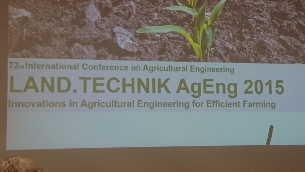 Catching up on the latest European Ag Eng Research. #ageng2015