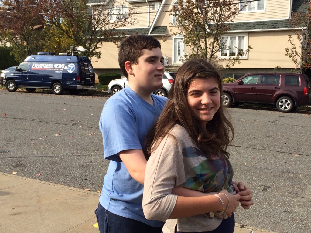 staceysager7's tweet photo. LOVE them! Best buddies, both autistic, and he saved her life. Oh, and @SpongeBob had something to do with it. At 5. https://t.co/1T6JQZBZI2
