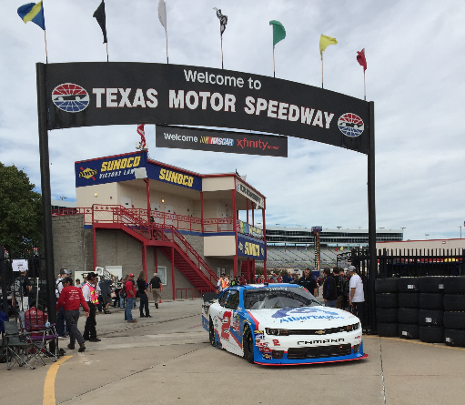XfinityRacing's tweet photo. Not gonna lie. @TXMotorSpeedway has our favorite #XFINITYSeris garage entrance (or is it exit?) https://t.co/ls2OJXmE6y