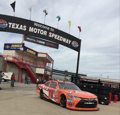 XfinityRacing's tweet photo. Not gonna lie. @TXMotorSpeedway has our favorite #XFINITYSeris garage entrance (or is it exit?) https://t.co/ls2OJXmE6y