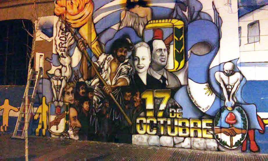 alejandrodufort's tweet photo. El mural de la Lealtad, en homenaje a la militancia peronista.Ubicado en la calle Fernandez y Rafaela, Floresta. https://t.co/tQrhdSlDyB
