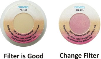 Chemteq's tweet photo. BTIS LFF #organicvapor #filterindicater is environmentally stable against UV, temp, and humidity #replaceyourfilter https://t.co/kKpBGMwdtu