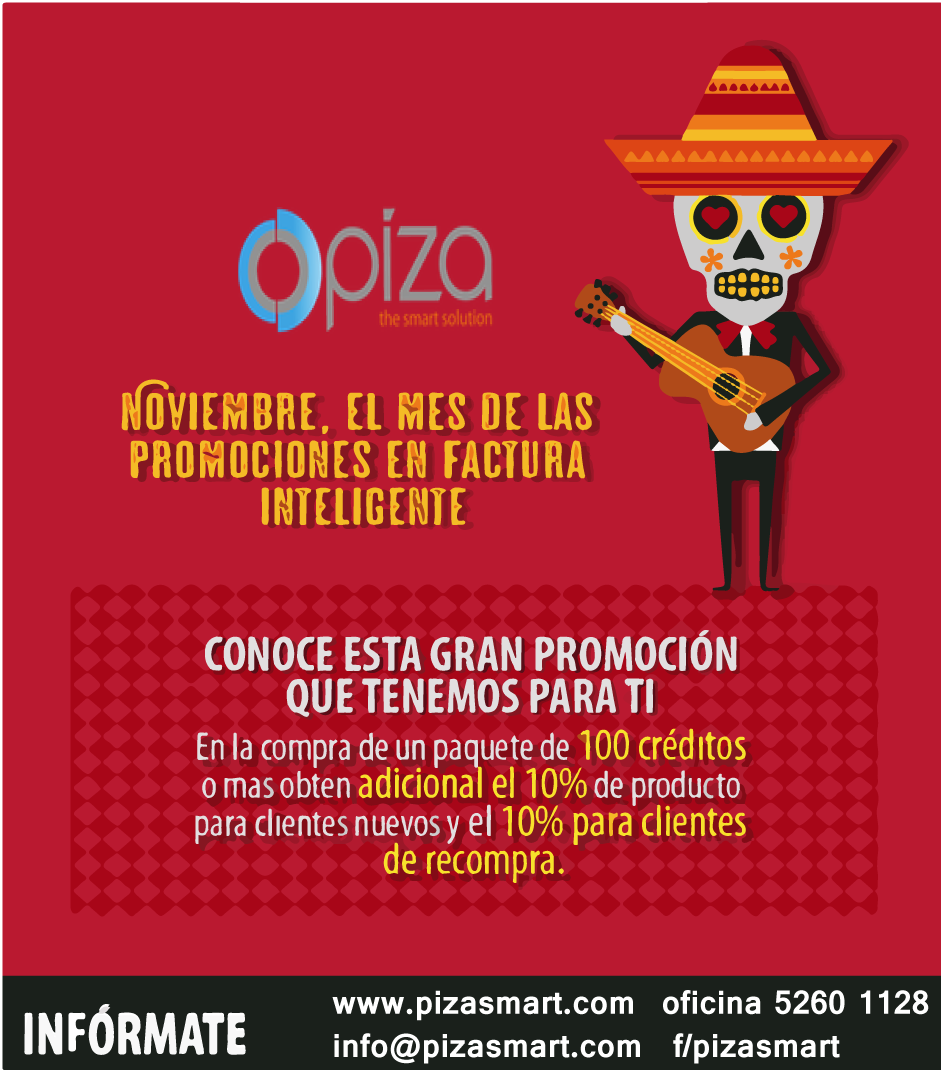 Piza_Smart's tweet photo. Aprovecha esta GRAN PROMOCIÓN del mes de Noviembre. No esperes mas y comunicate con nosotros :D #BuenViernes https://t.co/yH1CVe8ju0