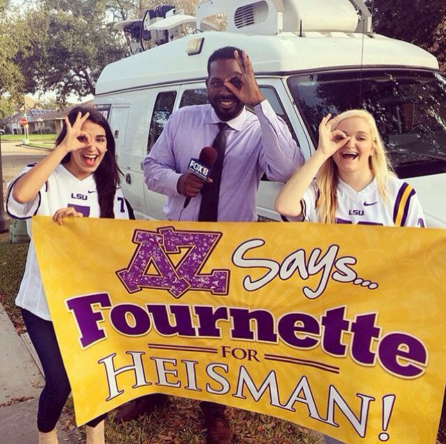 DZ says Fournette for Heisman 🏈👌 #GeauxTigers